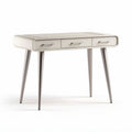 Small writing desk with three drawers in light gray 120 x 60 x 75cm